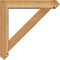 Ekena Millwork Traditional Arts and Crafts Rough Sawn Bracket w/ Offset Brace, Western Red Cedar, 6"W x 30"D x 30"H BKT0604X30X30TRA03RWR - alternate 2